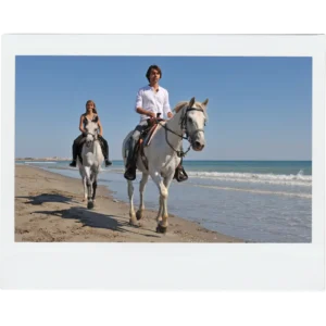 Horses back riding on the beach Roatan